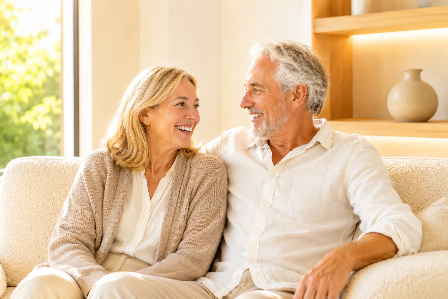 A couple sharing a calm moment — oral health as part of whole-body health
