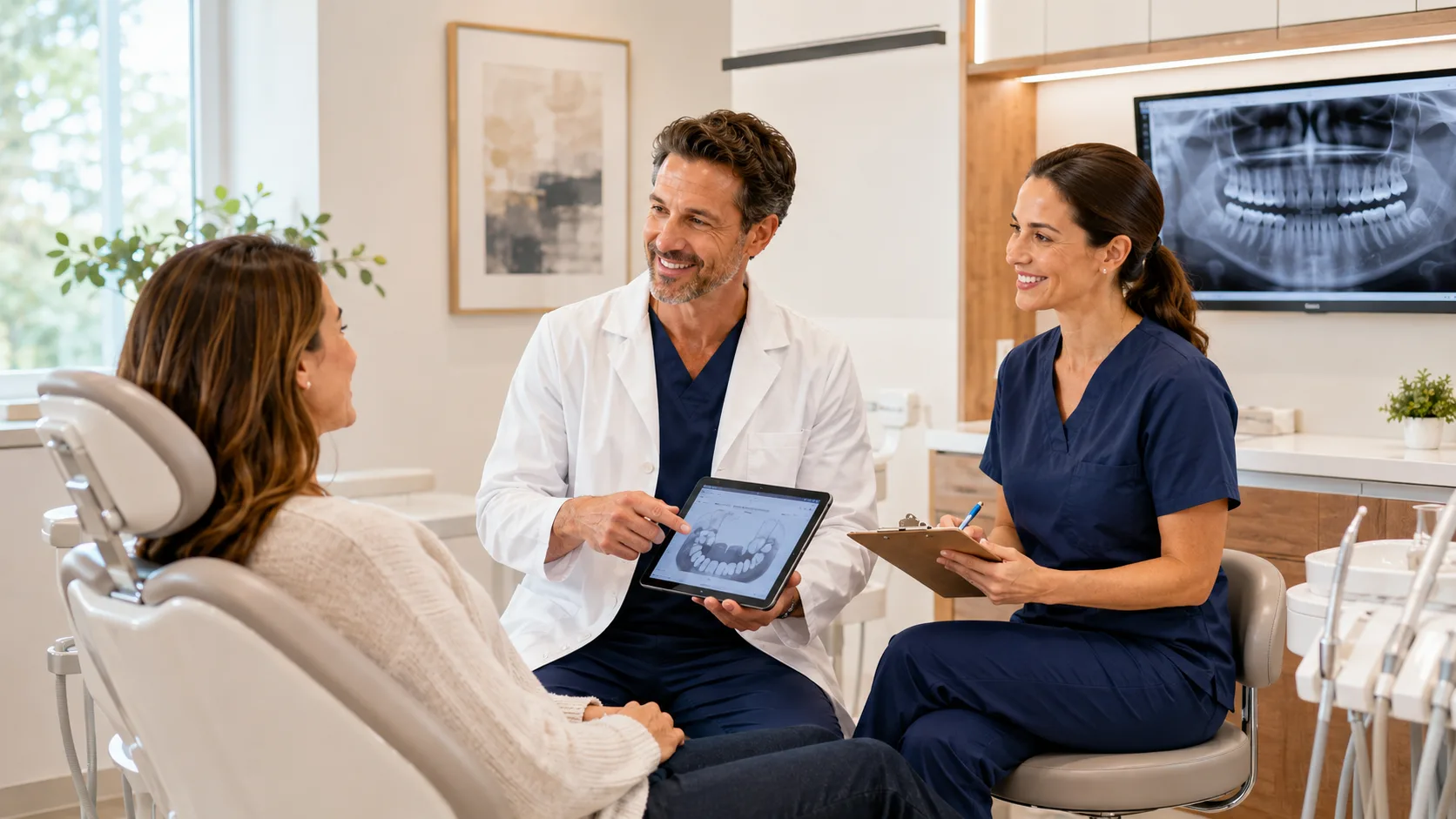 A patient receiving comfortable, specialist-led treatment